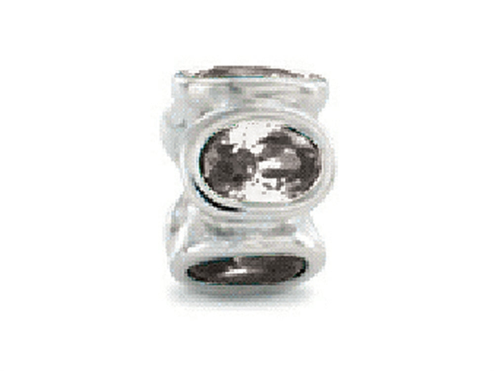 Zable Sterling Silver Bezel Set Ovals April Bead / Charm