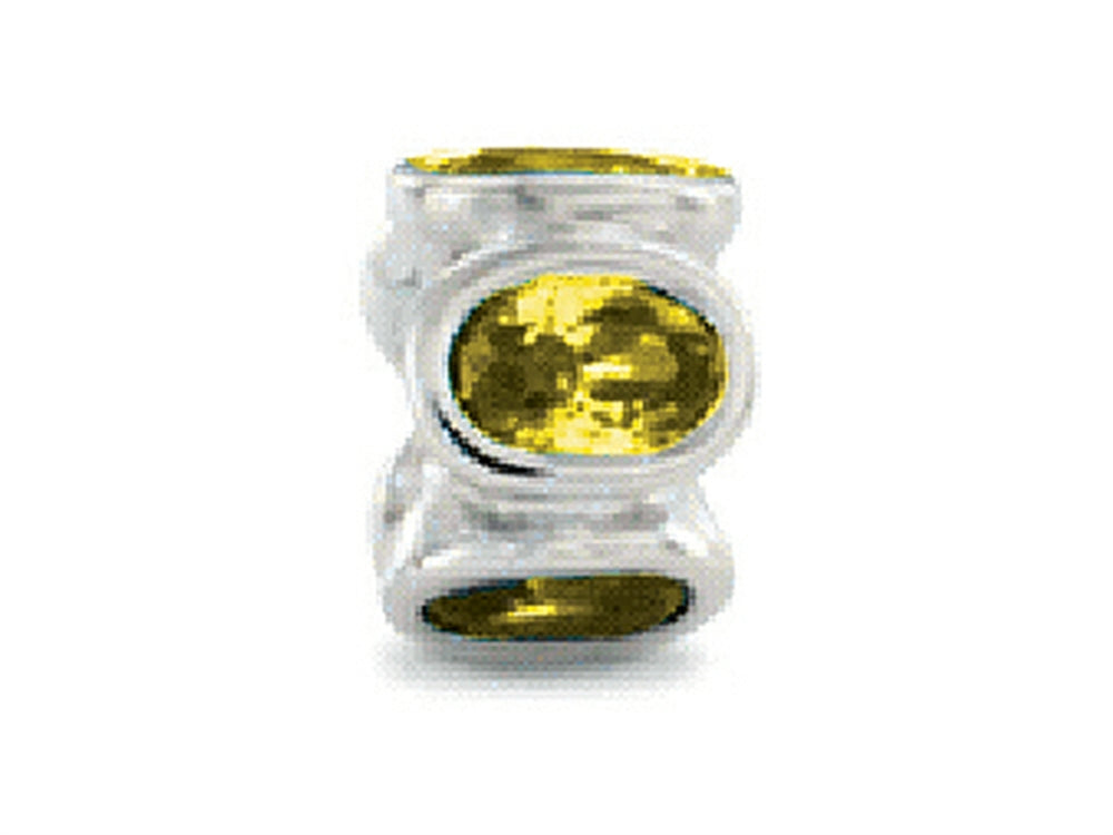 Zable Sterling Silver Bezel Set Ovals November Bead / Charm