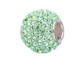 Zable Sterling Silver Seafoam Crystals Bead / Charm
