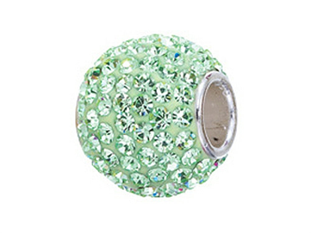 Zable Sterling Silver Seafoam Crystals Bead / Charm