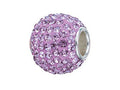 Zable Sterling Silver Pave Crystal Birth Month - June Bead / Charm