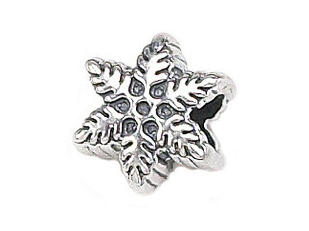 Zable Sterling Silver Snowflake Bead / Charm