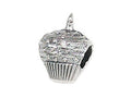 Zable Sterling Silver Cupcake Bead / Charm
