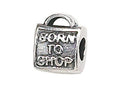 Zable Sterling Silver Born To Shop Bead / Charm
