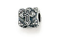 Zable Sterling Silver Triangular Cross Bead / Charm