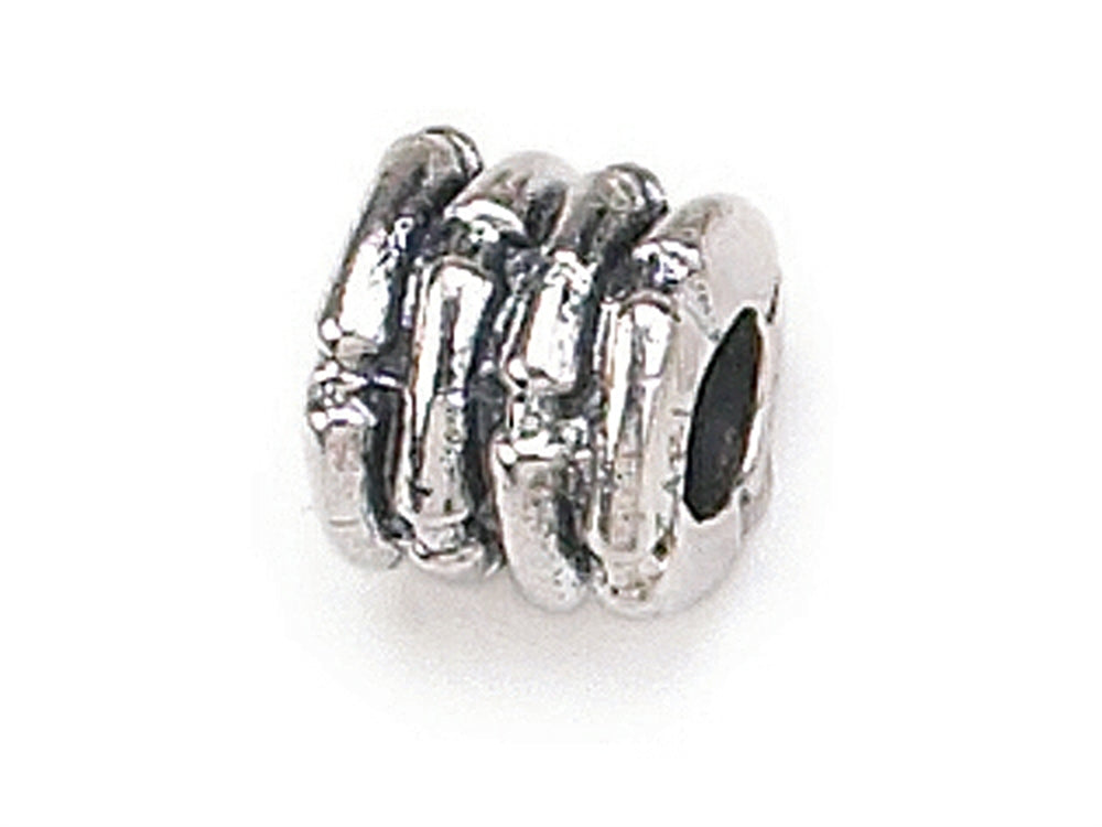 Zable Sterling Silver Bamboo Spacer Bead / Charm