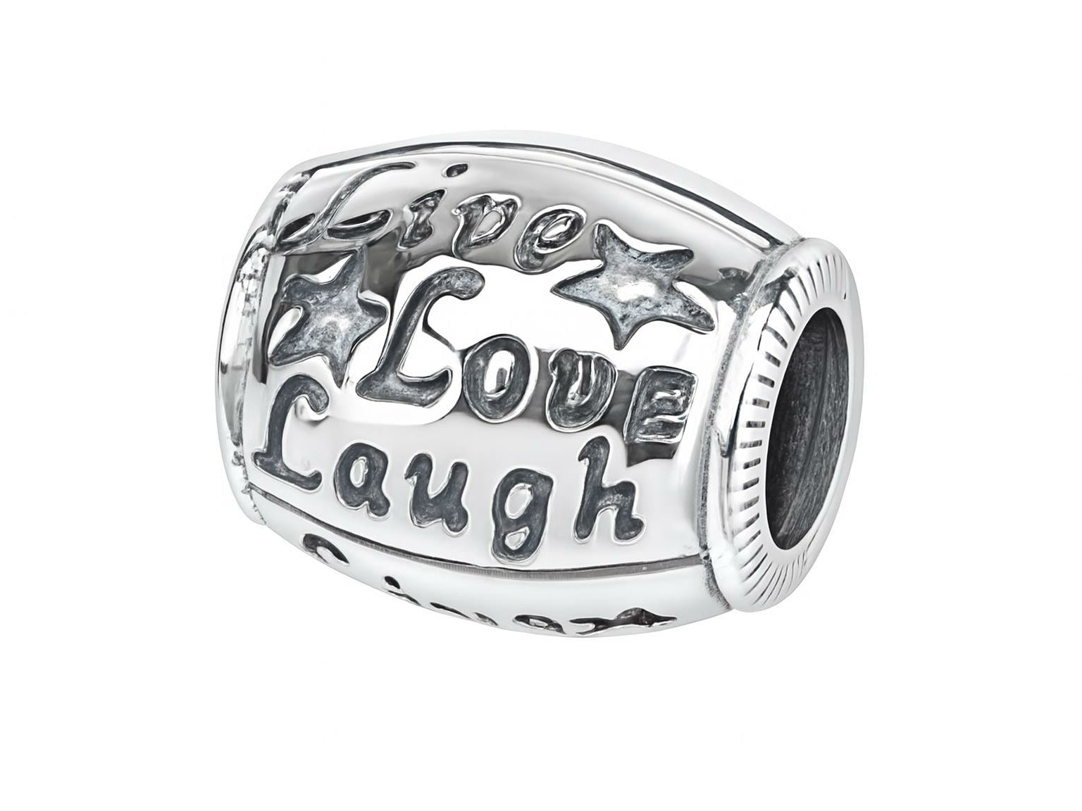 Zable Sterling Silver Live Love Laugh Bead / Charm