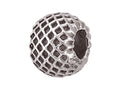 Zable Sterling Silver Spacer Honeycomb Bead / Charm