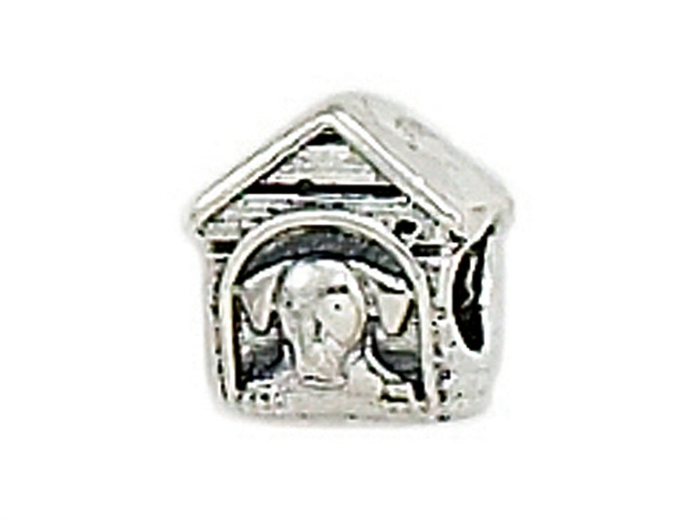 Zable Sterling Silver Dog House Bead / Charm
