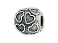 Zable Sterling Silver Floating Hearts Bead / Charm