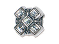 Zable Sterling Silver X with Crystals Bead / Charm