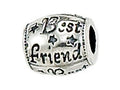 Zable Sterling Silver Best Friend's Bead / Charm