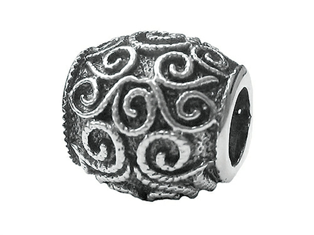 Zable Sterling Silver Filigree Spacer Bead / Charm