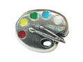 Zable Sterling Silver Artist Palette Bead / Charm