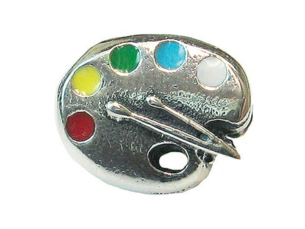 Zable Sterling Silver Artist Palette Bead / Charm