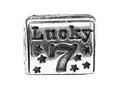 Zable Sterling Silver Lucky Seven Bead / Charm