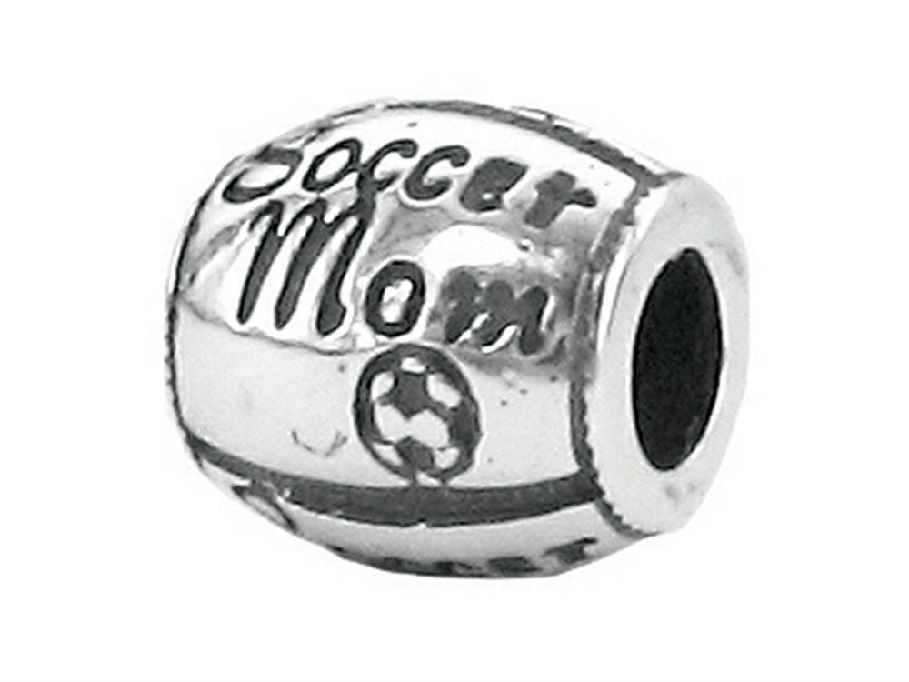 Zable Sterling Silver Soccer Mom Compatible Bead / Charm
