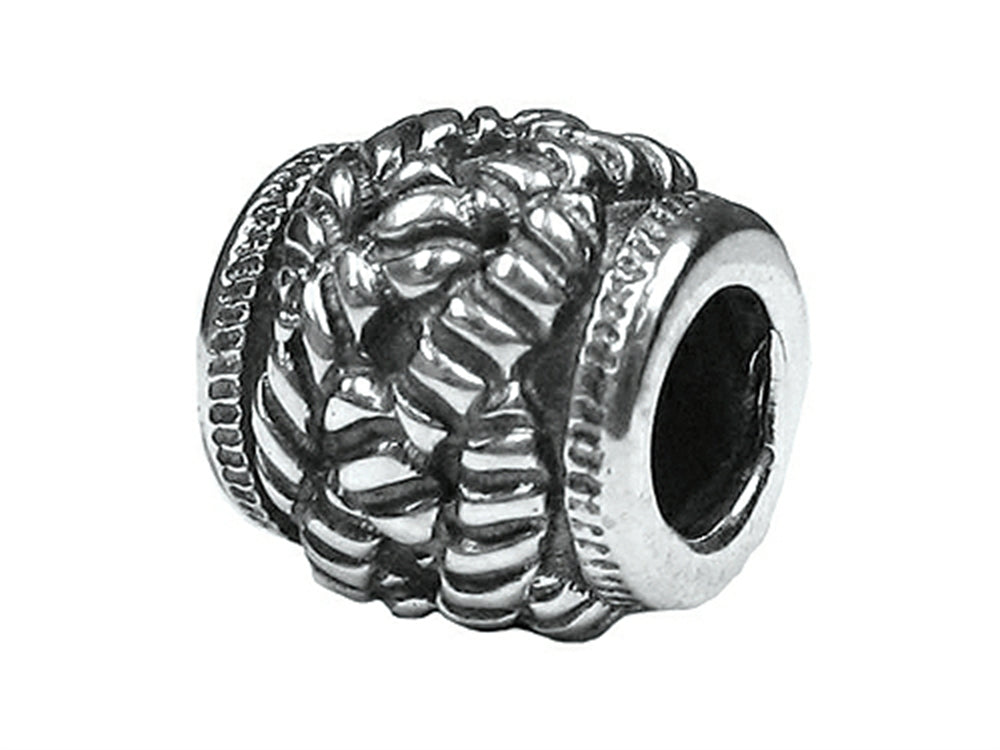 Zable Sterling Silver Braided Rope Spacer Bead / Charm