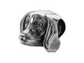 Zable Sterling Silver Daschund Compatible Bead / Charm