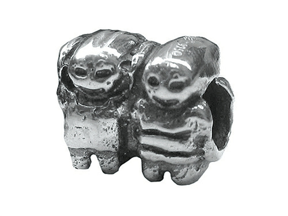 Zable Sterling Silver Boy-Boy Bead / Charm