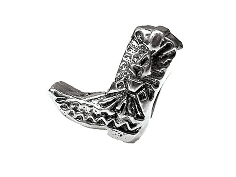 Zable Sterling Silver Cowboy Boot Bead / Charm