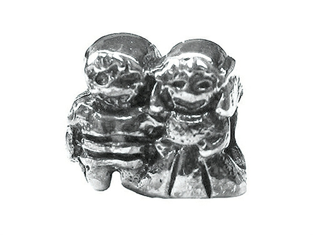 Zable Sterling Silver Boy-Girl Bead / Charm