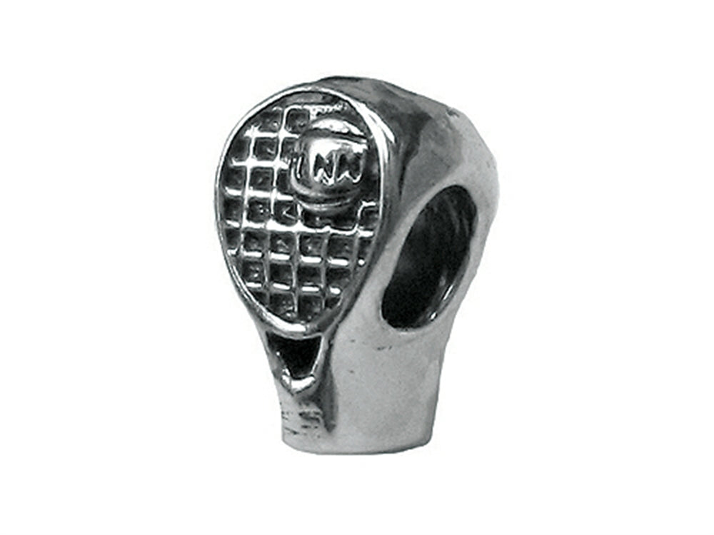 Zable Sterling Silver Tennis Racquet Bead / Charm