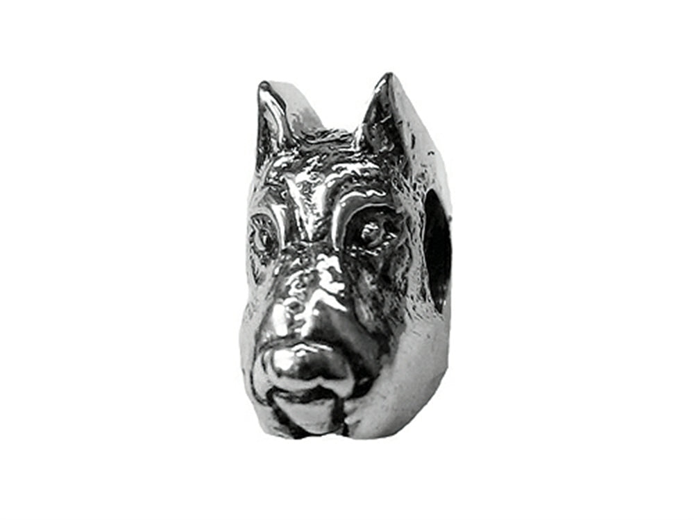 Zable Sterling Silver Schnauzer Bead / Charm