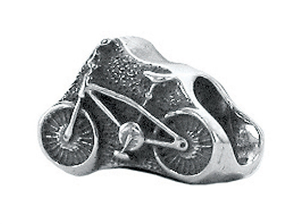 Zable Sterling Silver Bicycle Bead / Charm