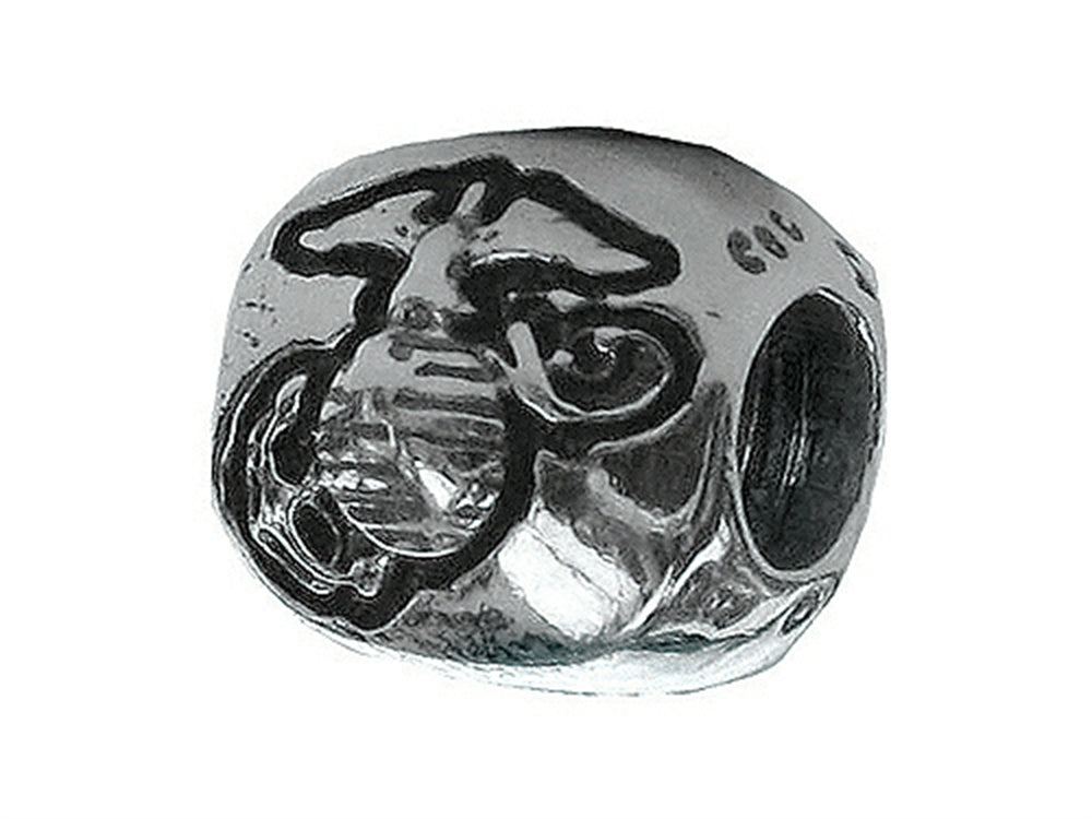 Zable Sterling Silver Marines Emblem Bead / Charm