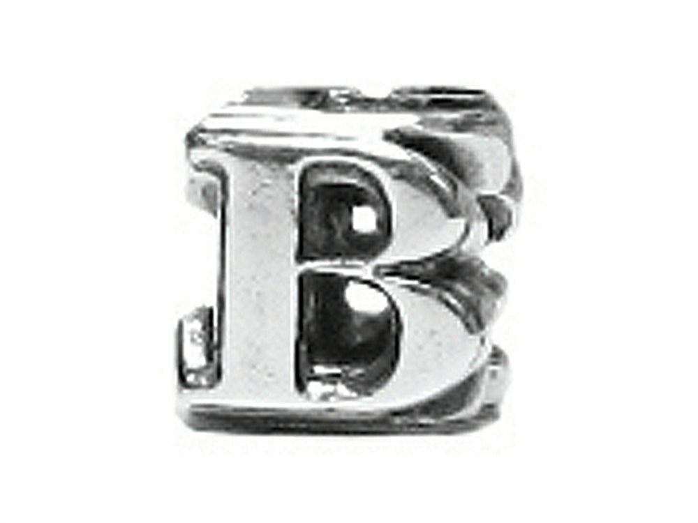 Zable Sterling Silver Open Initial B Bead / Charm