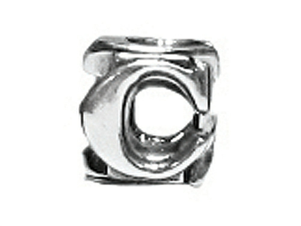 Zable Sterling Silver Open Initial C Bead / Charm