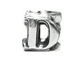Zable Sterling Silver Open Initial D Compatible Bead / Charm
