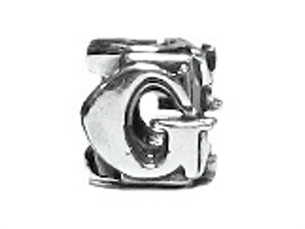 Zable Sterling Silver Open Initial G Compatible Bead / Charm
