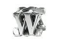 Zable Sterling Silver Open Initial W Bead / Charm