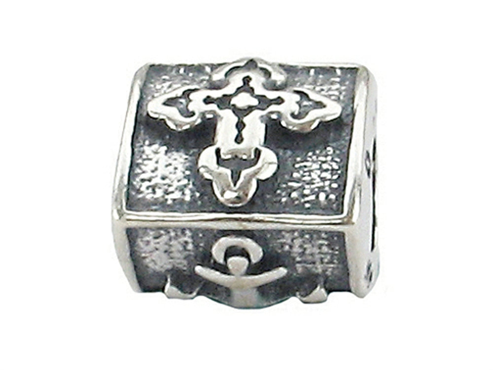 Zable Sterling Silver Faith, Hope and Charity Bead / Charm