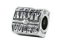 Zable Sterling Silver Army Wife Compatible Bead / Charm