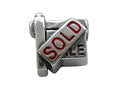 Zable Sterling Silver Sold Sign Bead / Charm