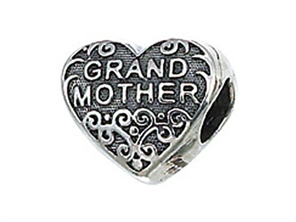 Zable Sterling Silver Grandmother Bead / Charm