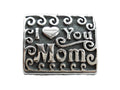 Zable Sterling Silver I Love You Mom Bead / Charm
