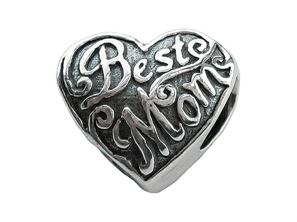 Zable Sterling Silver Best Mom Bead / Charm