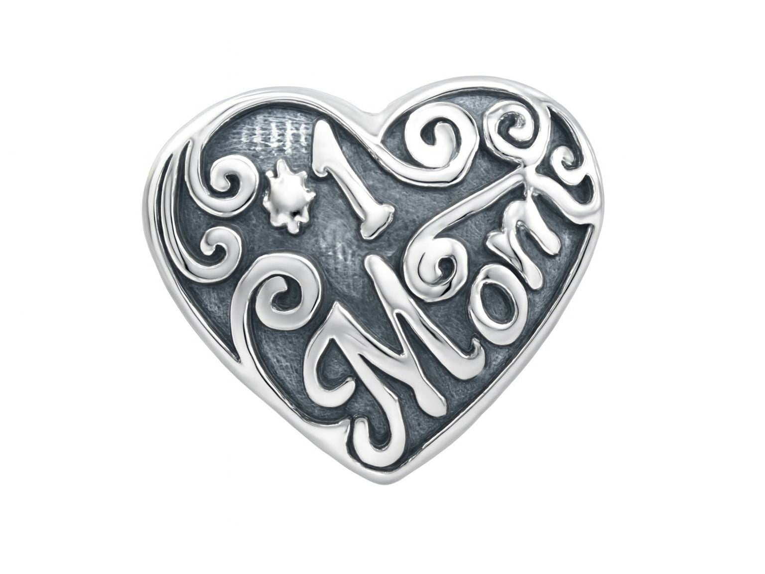 Zable Sterling Silver #1 Mom Bead / Charm