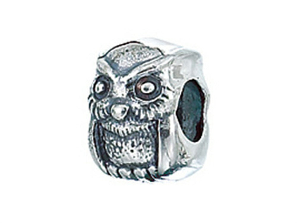 Zable™ Sterling Silver Owl Bead / Charm