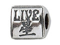 Zable Sterling Silver Live/Love/Laugh Bead / Charm