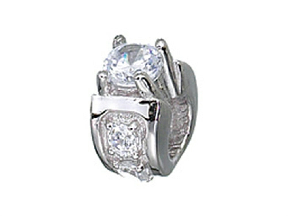 Zable Sterling Silver Engagement Ring Compatible Bead / Charm