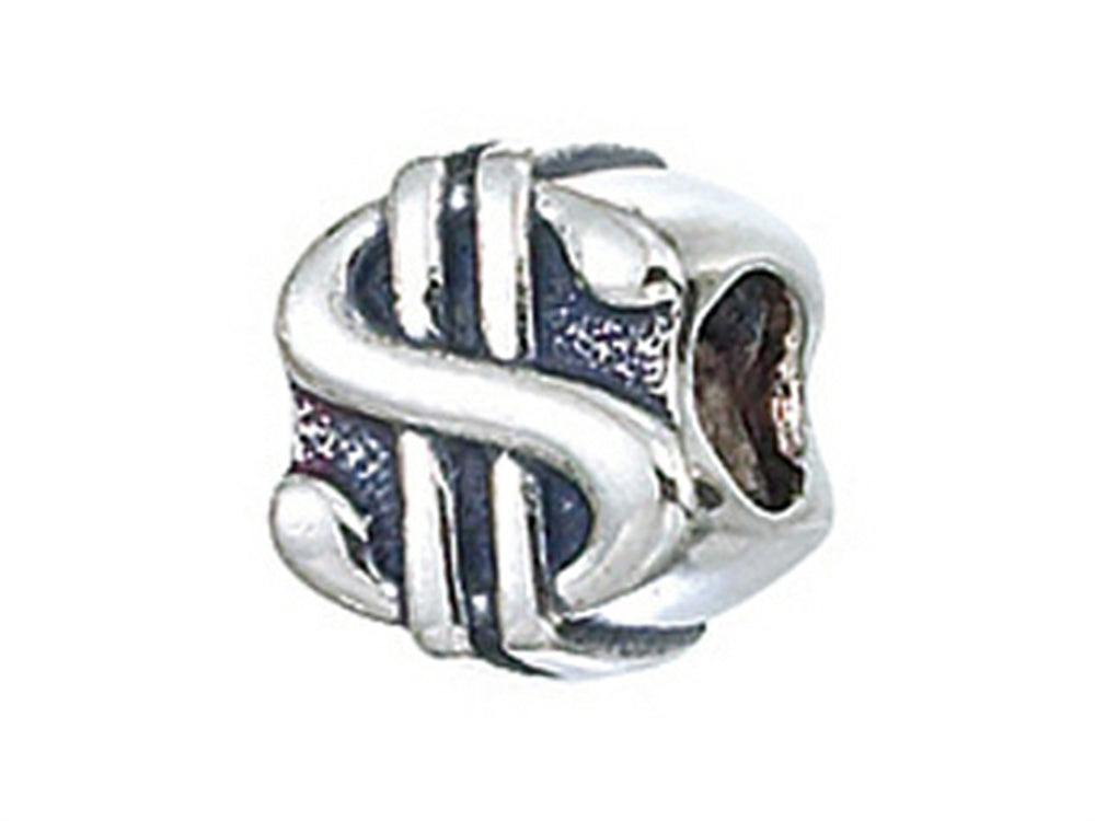 Zable Sterling Silver Dollar Sign Bead / Charm