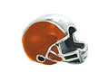 Zable Sterling Silver Orange Football Helmet Bead / Charm