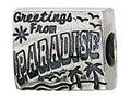 Zable Sterling Silver Postcard From Paradise Bead / Charm