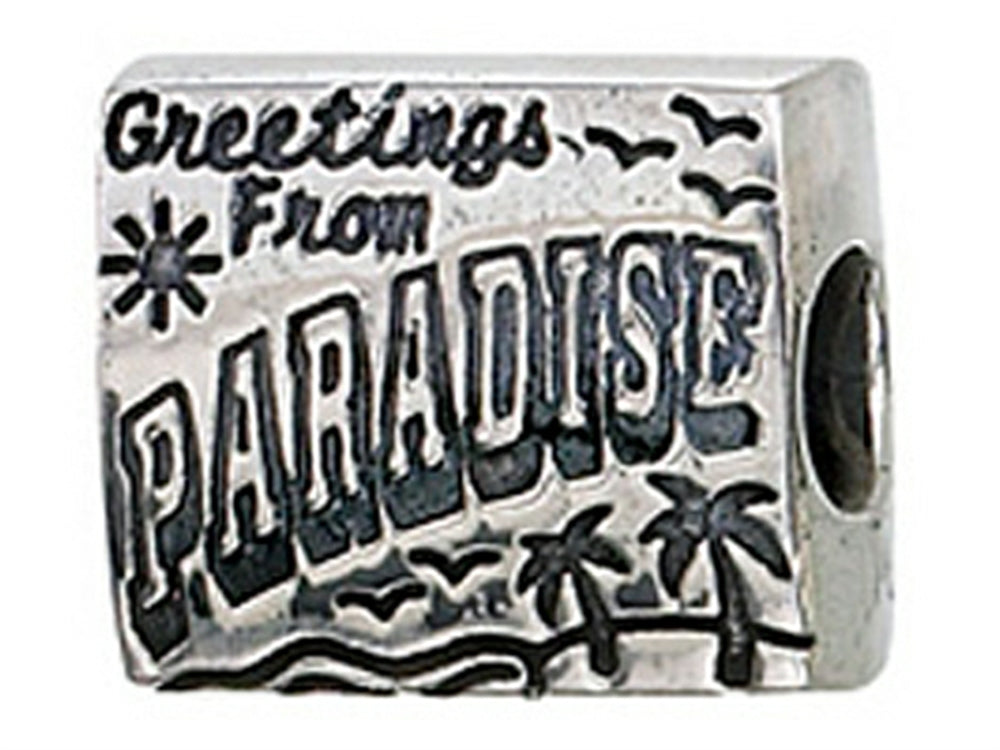 Zable Sterling Silver Postcard From Paradise Bead / Charm