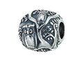 Zable Sterling Silver Owls In Tree Compatible Bead / Charm